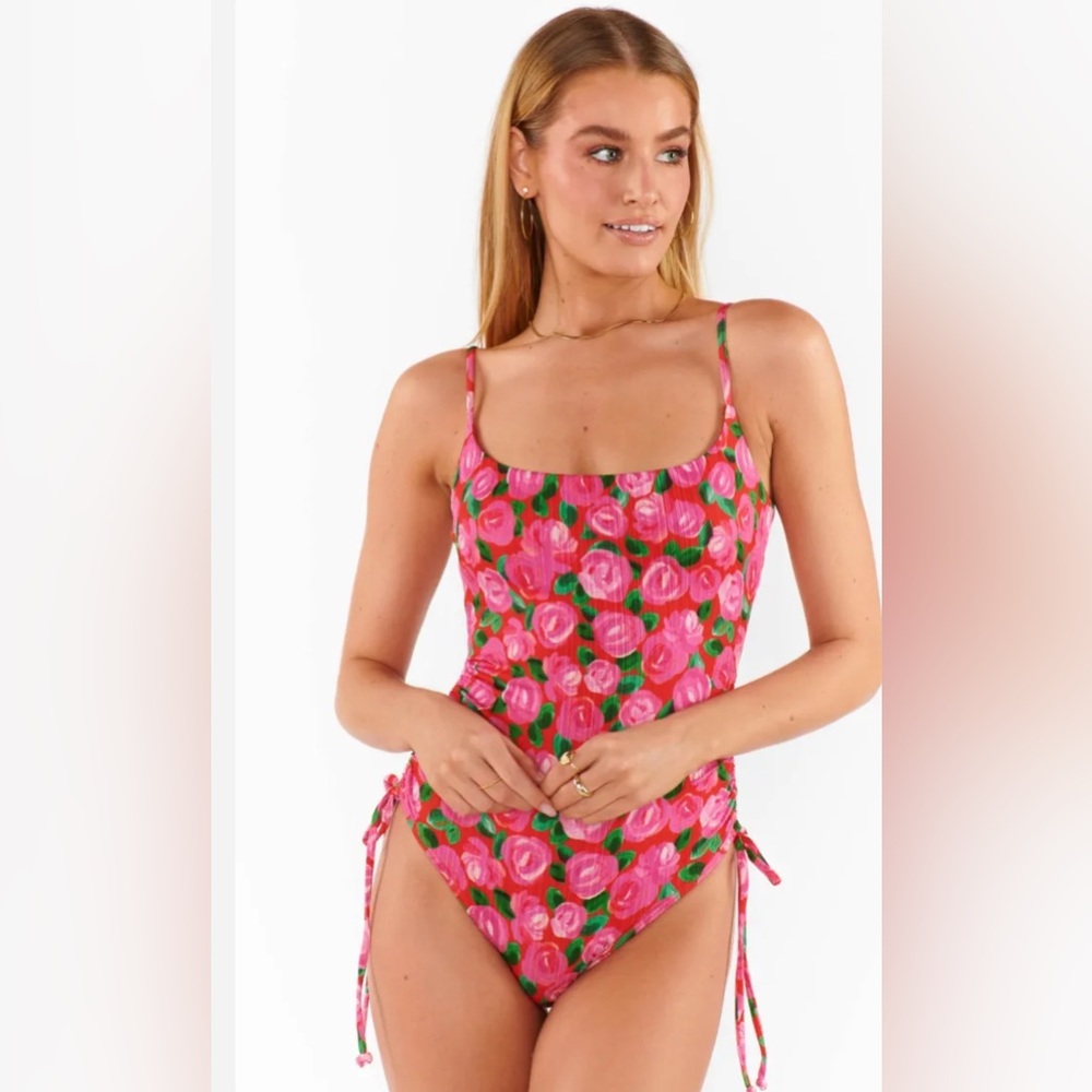 Show Me Your Mumu - Maldives One Piece ~Rosie Blooms Micro Rib *brand new* large